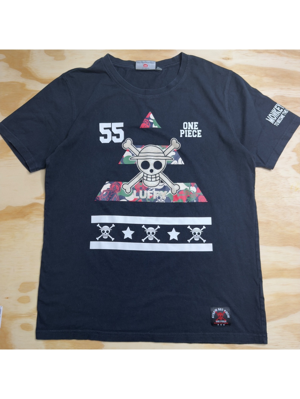 One Piece Luffy Skull Graphic Tee Kids XL